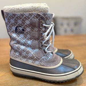 Sorel Women’s 1964 PAC Waterproof Winter‎ Snow Boots Beige/Grey Size 9
